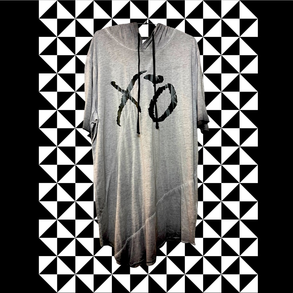 H&M asymmetric hoodie shirt